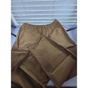 NWT High Waist Wide Leg Brown Trouser Pants Size Large Women’s NiMin Clothing